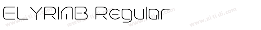 ELYRIAB Regular字体转换 ELYRIAB Regular字体转换